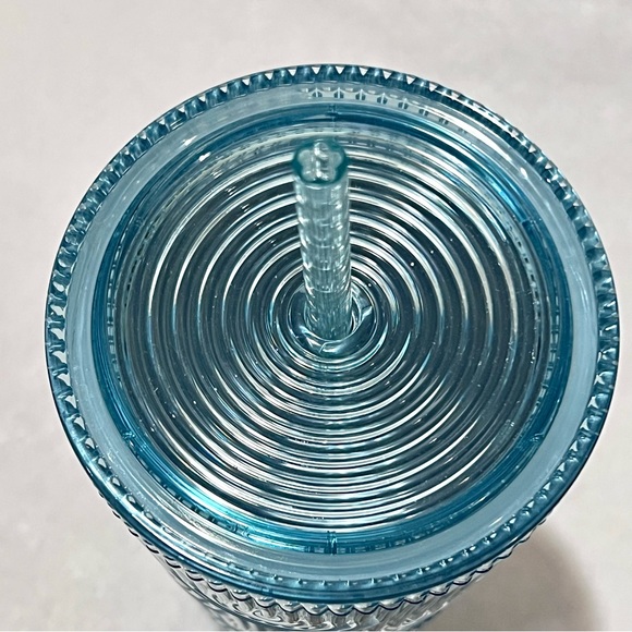 Starbucks Iridescent Mermaid Scale Cold Cup Tumbler with Straw 24oz Blue - Picture 8 of 13